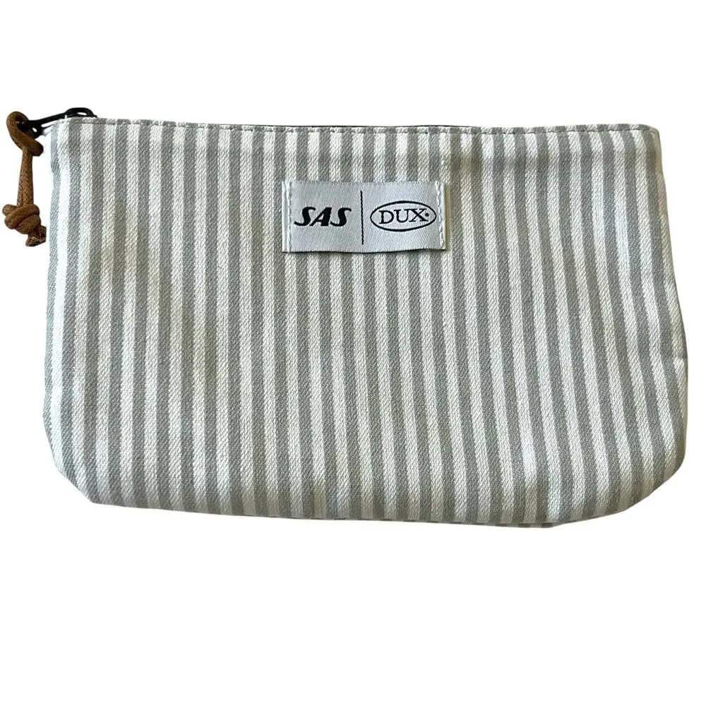 DUX SAS Toiletry Makeup Zip Pouch Travel Bag Scandinavian Airlines First Class